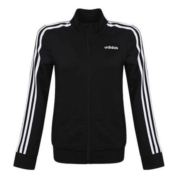 

Куртка Essentials 3 stripes track jacket asia sizing Adidas, черный