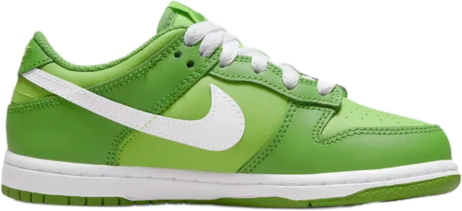 Детские кроссовки Nike Dunk Low, Chlorophyll/White-Vivid Green — фото 2