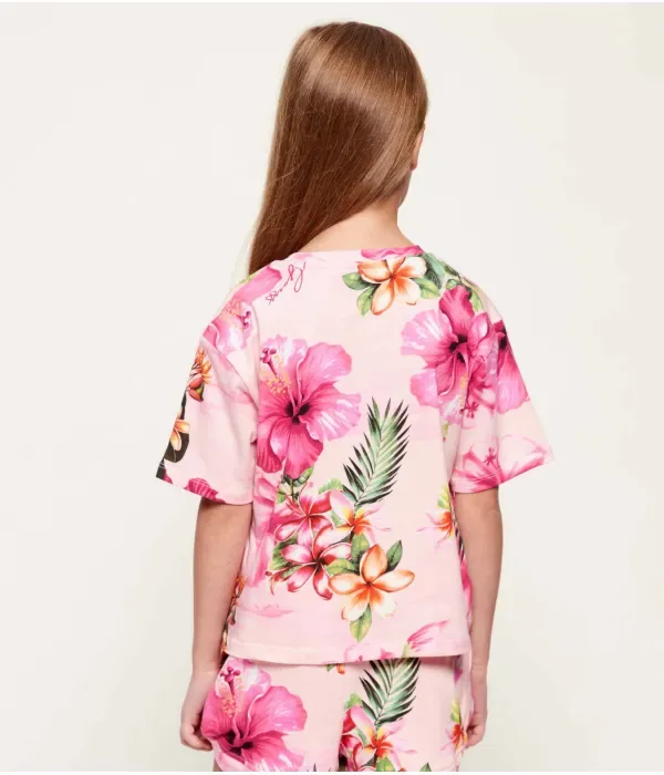 Футболка regular fit Guess, розовый — фото 3