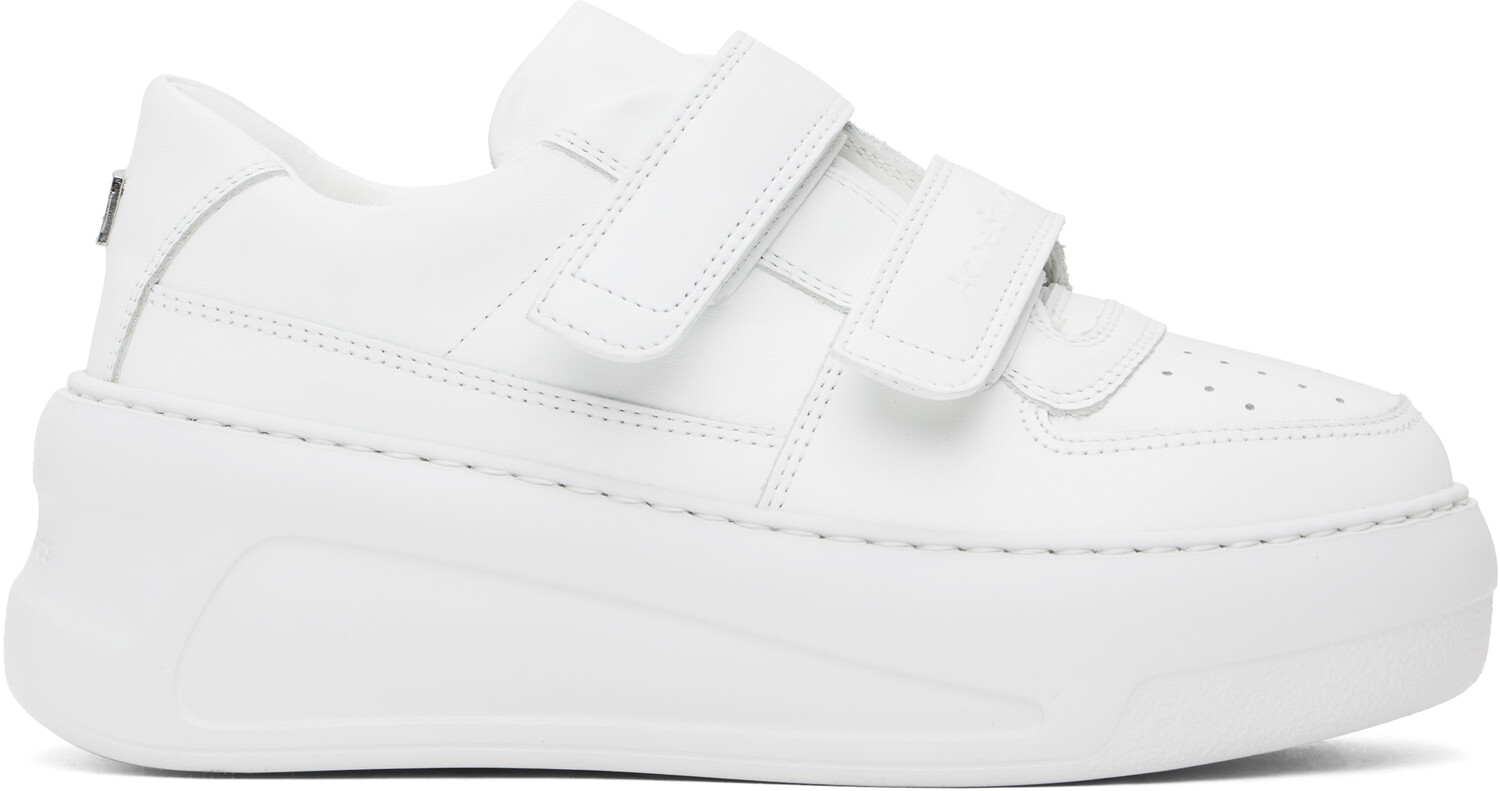 

Белые кроссовки на платформе с липучками Acne Studios, Optic white/Optic white, Белый, Белые кроссовки на платформе с липучками Acne Studios, Optic white/Optic white