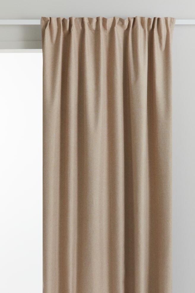 

Комплект из 2 плотных штор H&M, 150x300 см, бежевый