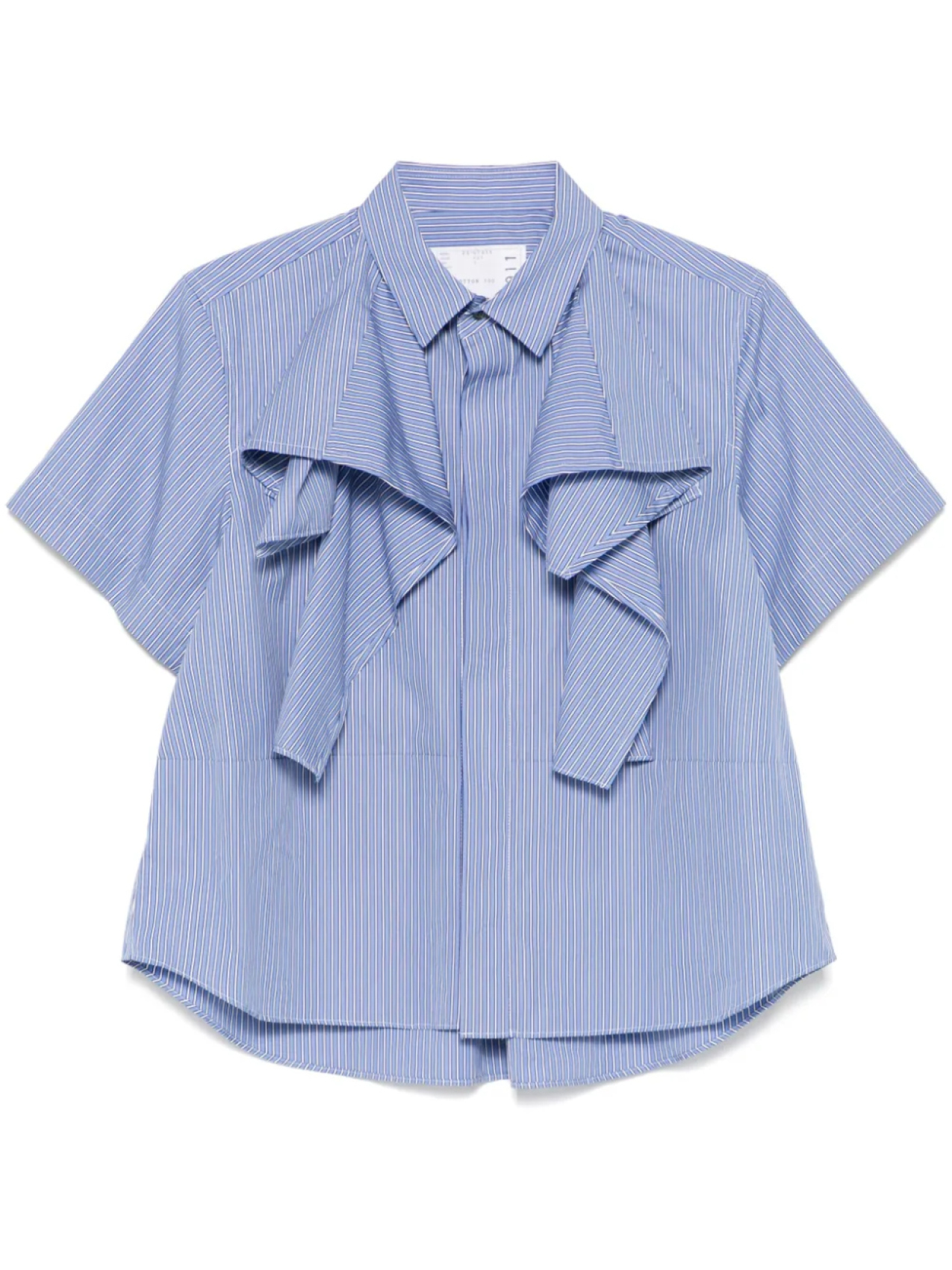 

Полосатая рубашка sacai, синий