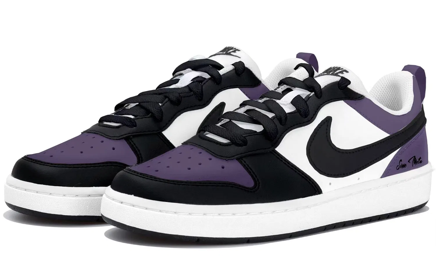 Кроссовки для скейтбординга Nike Court Borough Low детские черные — фото 4