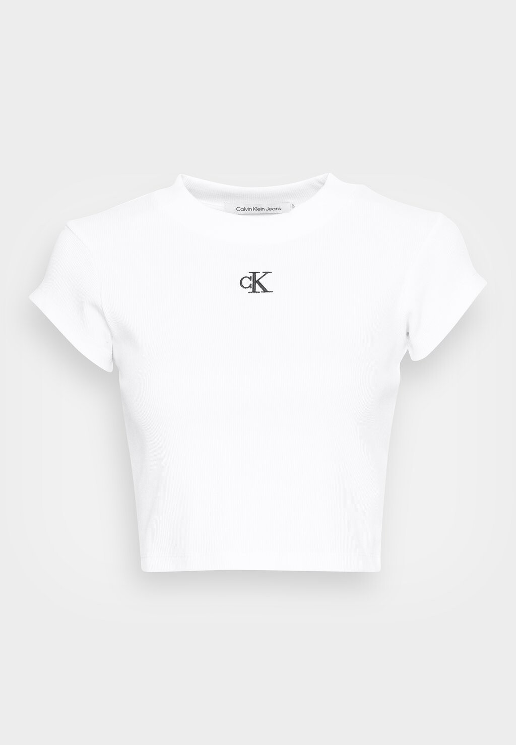 

Базовая футболка Cropped Slim Tee Calvin Klein, ярко-белая