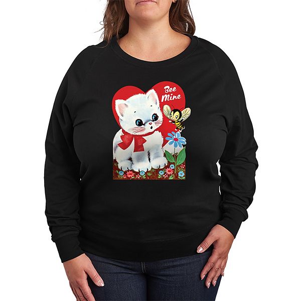 

Футболка с длинным рукавом French Terry Plus Size Bee Mine Vintage Valentine's Licensed Character