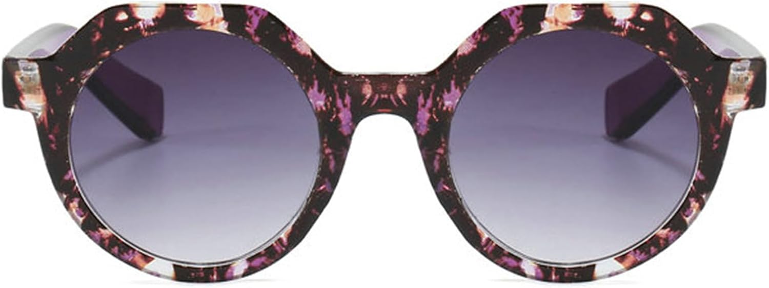 

Willochra Модные круглые солнцезащитные очки для женщин в стиле ретро, ​​конфетные оттенки, защита от УФ-излучения UV400. Мужские модные многоугольные солнцезащитные очки в стиле панк, C4