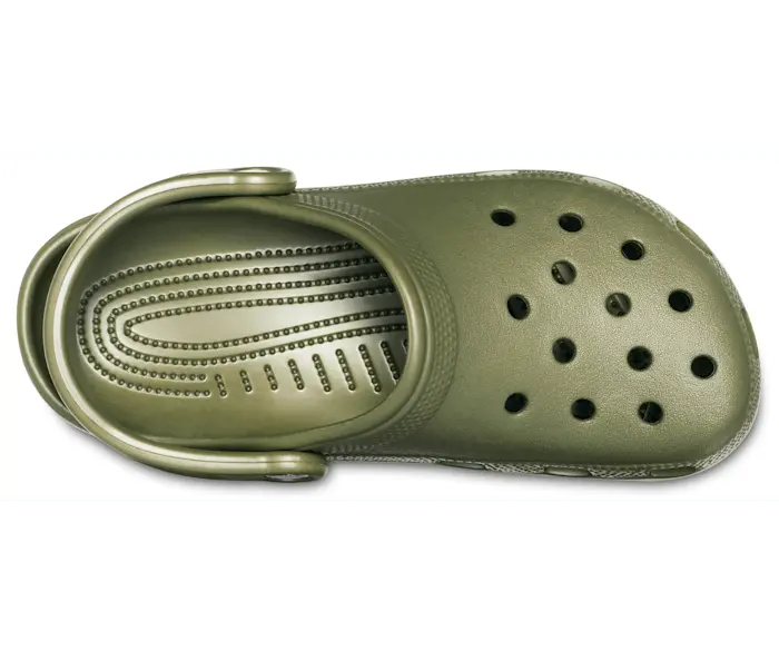 Классические сабо Crocs женские, цвет Army Green — фото 3