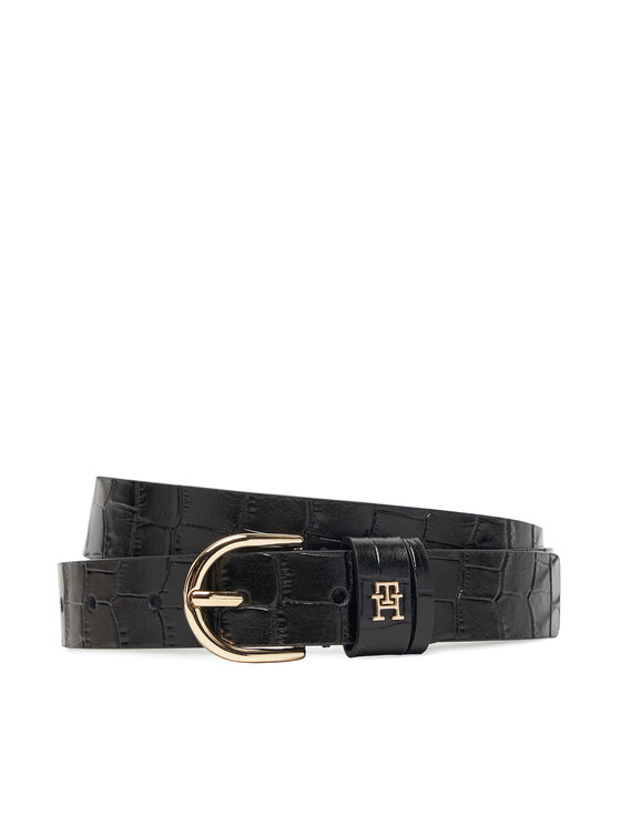 

Женский ремень Essential Effortless 2.5 Croc Go AW0AW17755 Tommy Hilfiger, чёрный