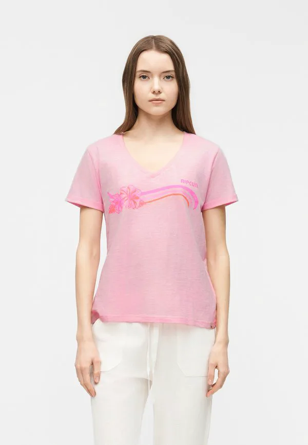 

Футболка с принтом молокаи Rip Curl, Soft Pink Hawaii, Розовый, Футболка с принтом молокаи Rip Curl, Soft Pink Hawaii