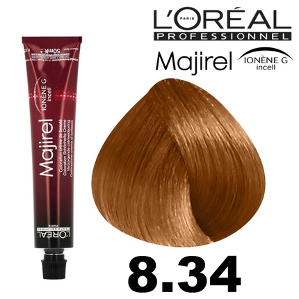 

Краска для волос L'Oreal Professionel MAJIREL 50 мл 8.34 Светло-золотистый медный блондин L'Oréal Paris