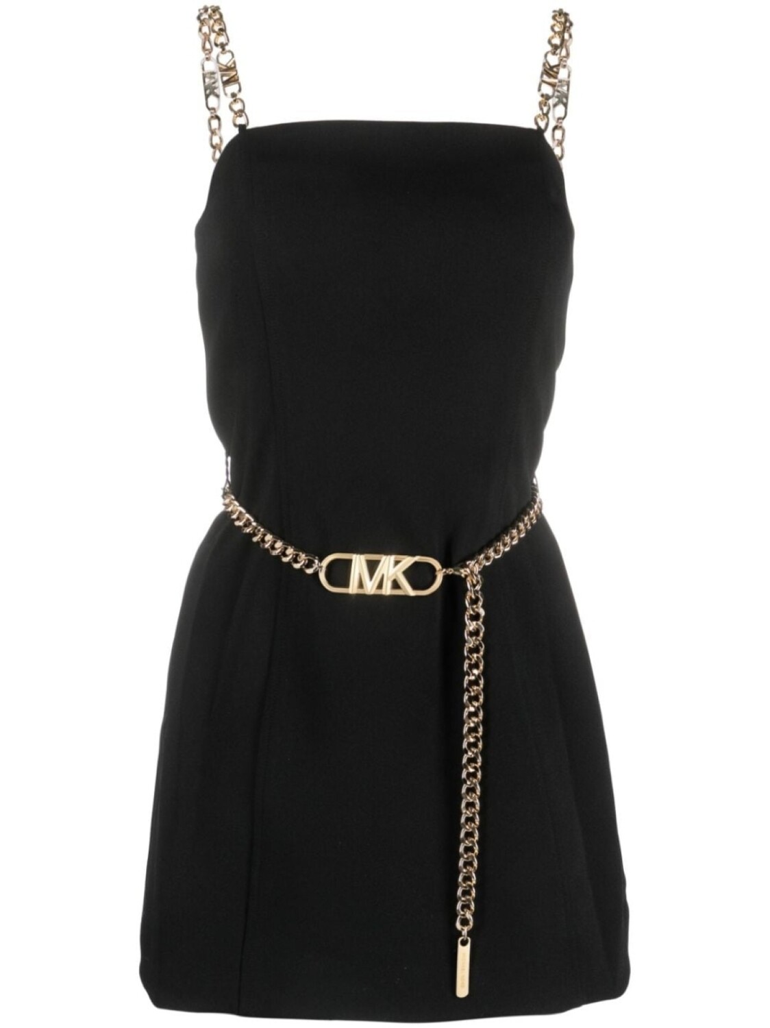 

Платье мини с логотипом и поясом Michael Michael Kors, черный