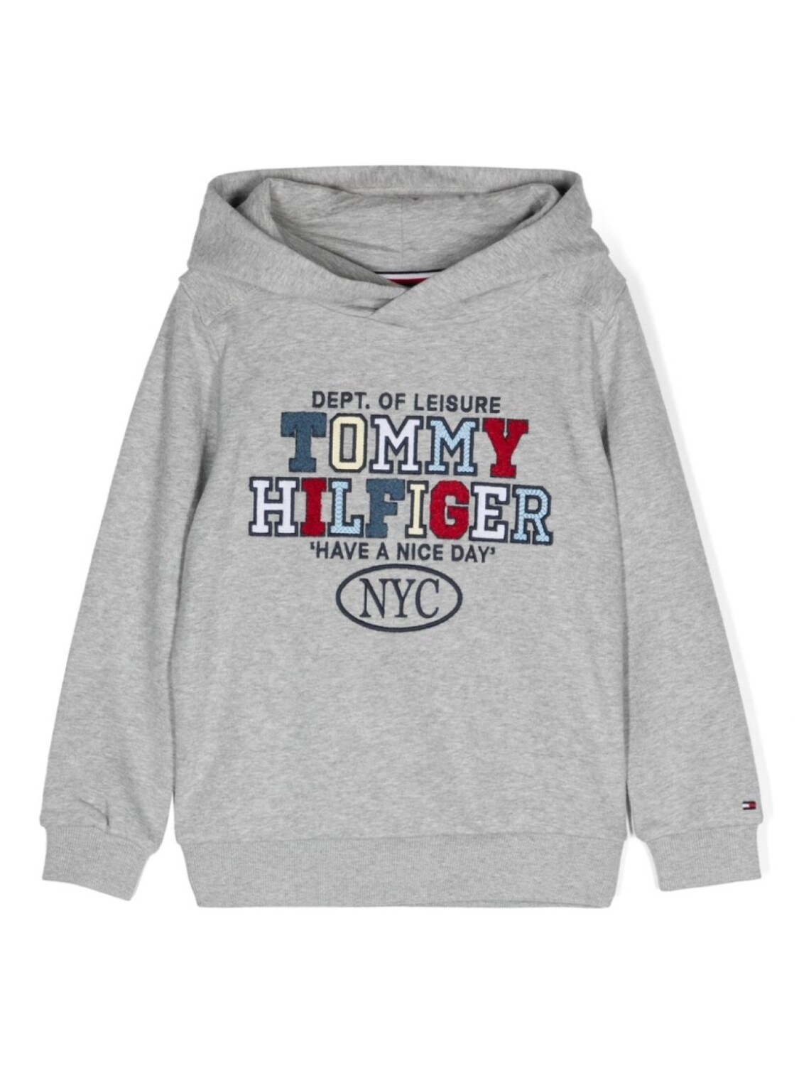 

Худи с вышитым логотипом Tommy Hilfiger Junior, серый