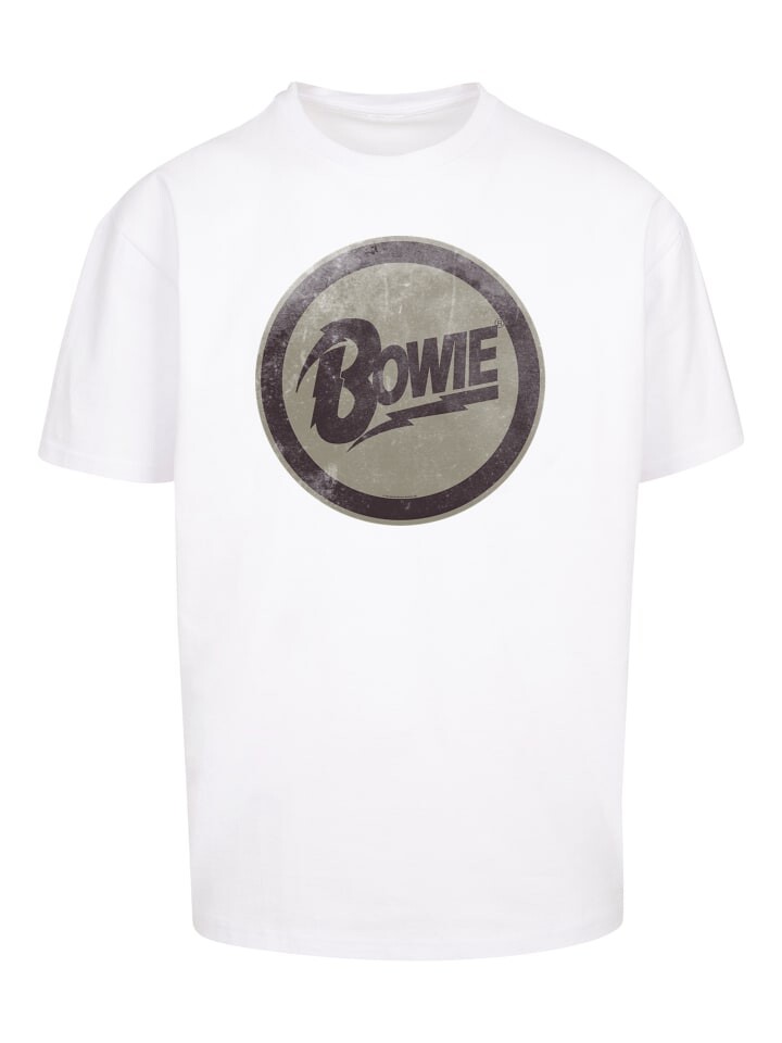 

Футболка F4NT4STIC David Bowie Rock Music Band Circle Logo, белый