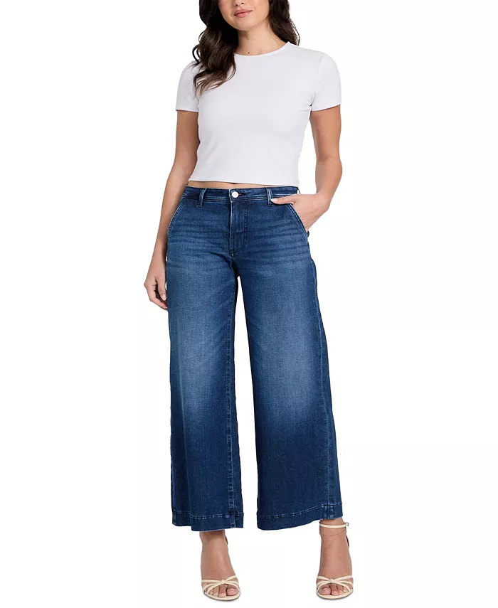 

Женские джинсы Zoya Mid-Rise Wide-Leg GUESS, синий