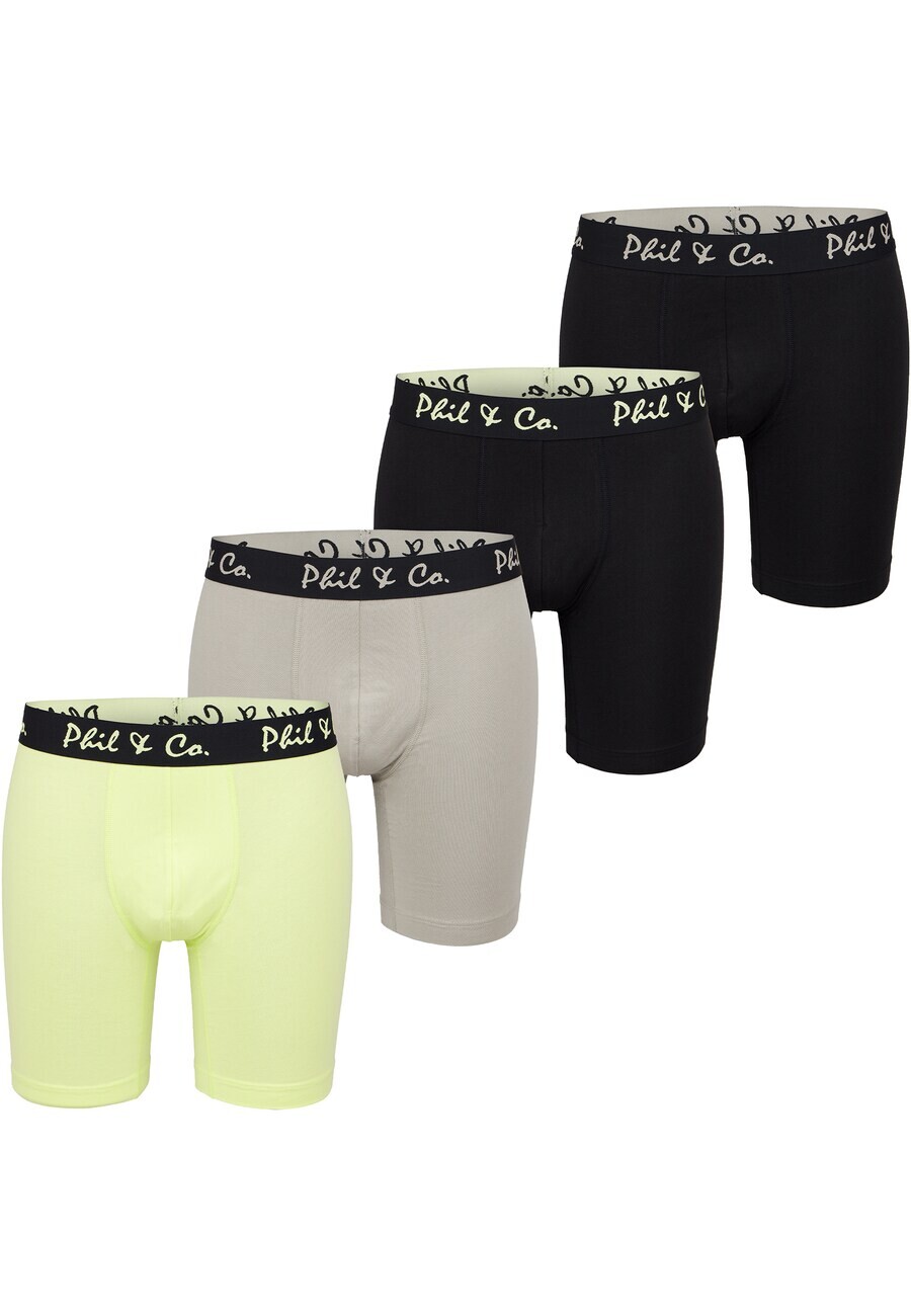 

Трусы Phil & Co. Berlin Boxer shorts Long Boxer, цвет limone/grey/black