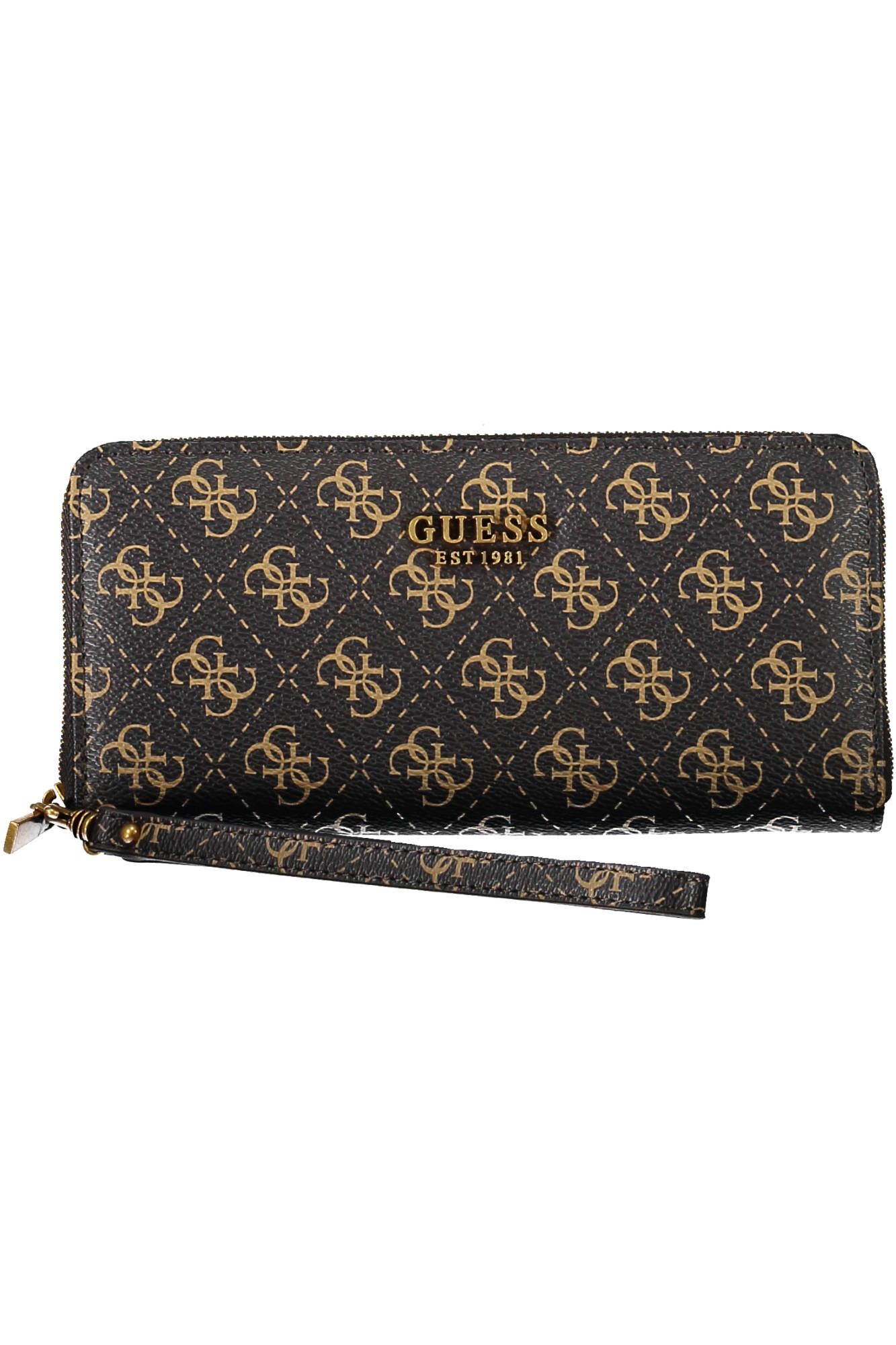 

Коричневый женский кошелек из полиуретана Guess Shoes