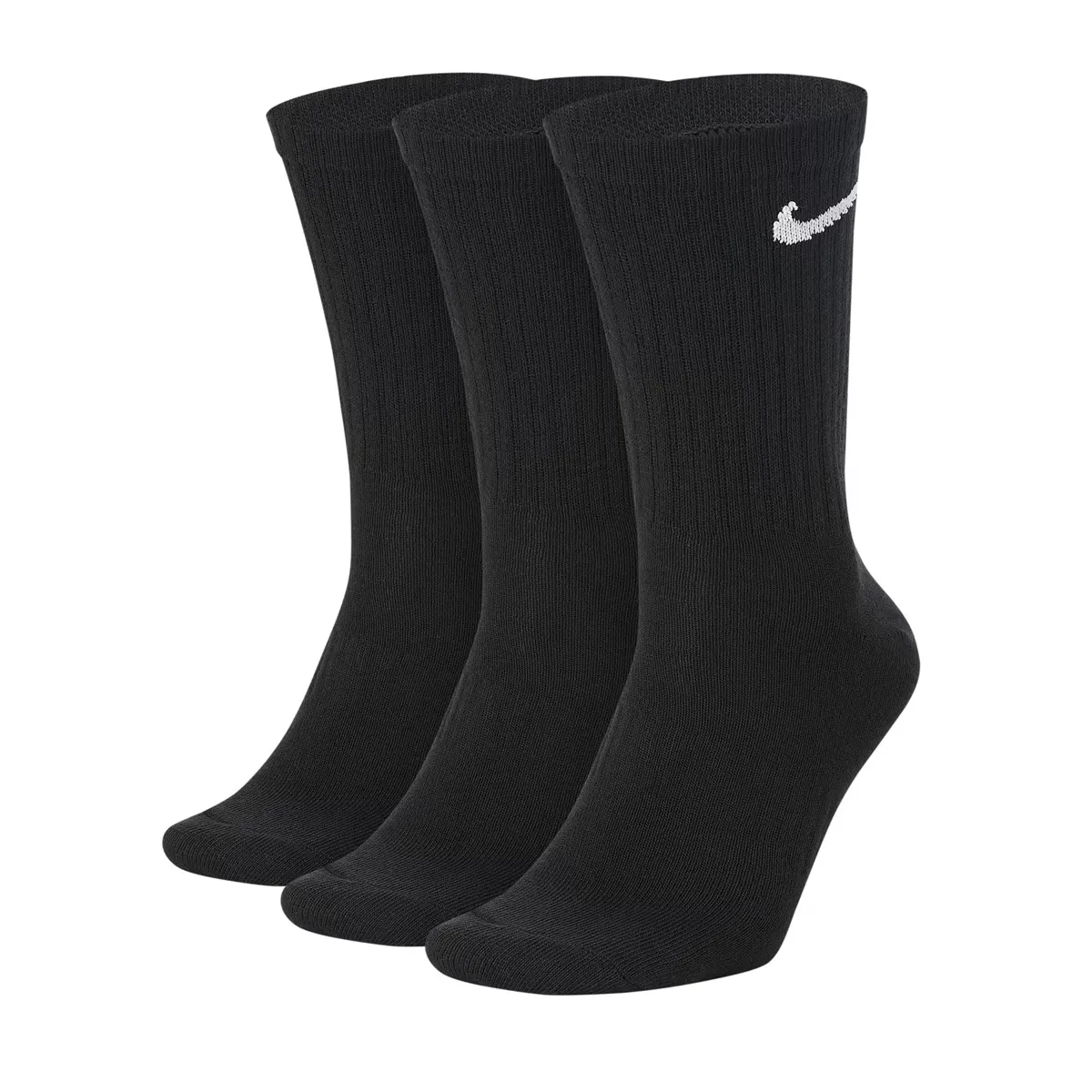 

Набор из 3 пар повседневных легких тренировочных носков Nike, чёрный