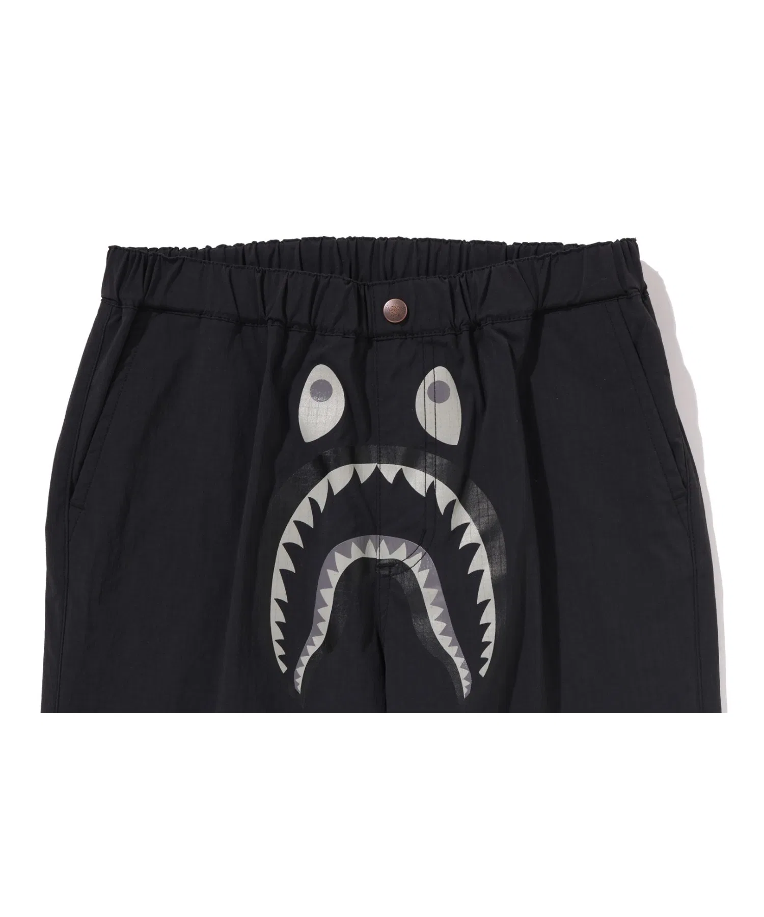 Детские брюки-джоггеры A BATHING APE из нейлона песочного цвета — фото 4