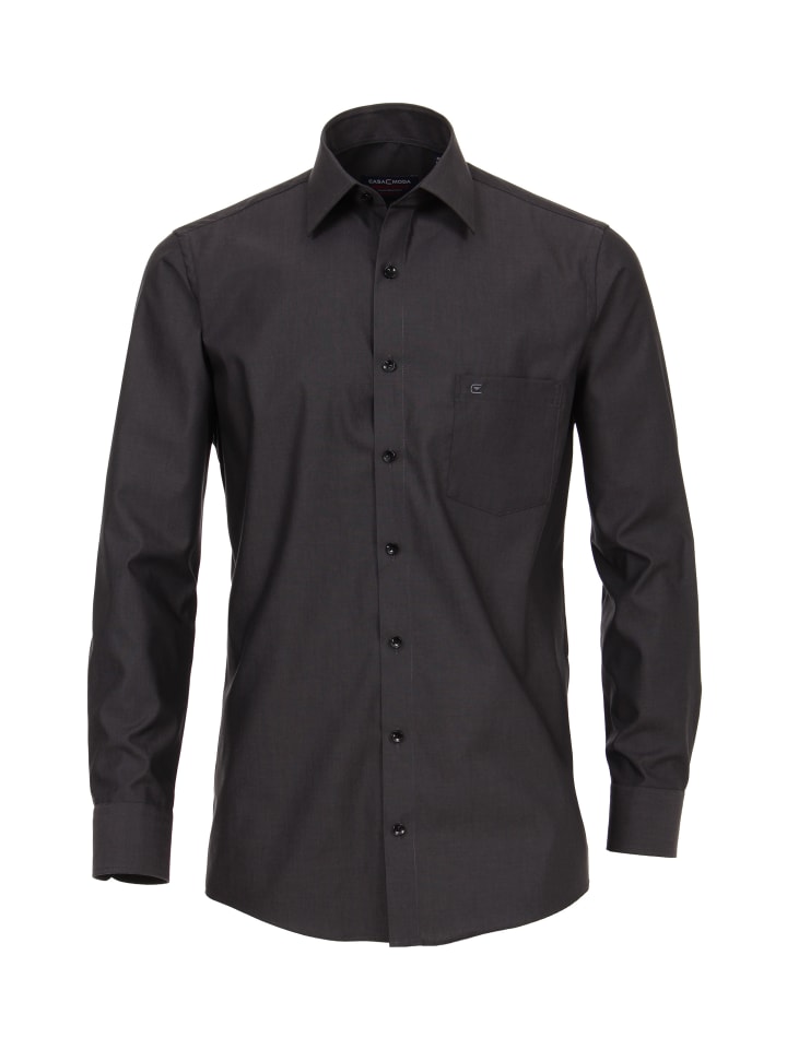 

CASAMODA Деловая рубашка серо-черного цвета