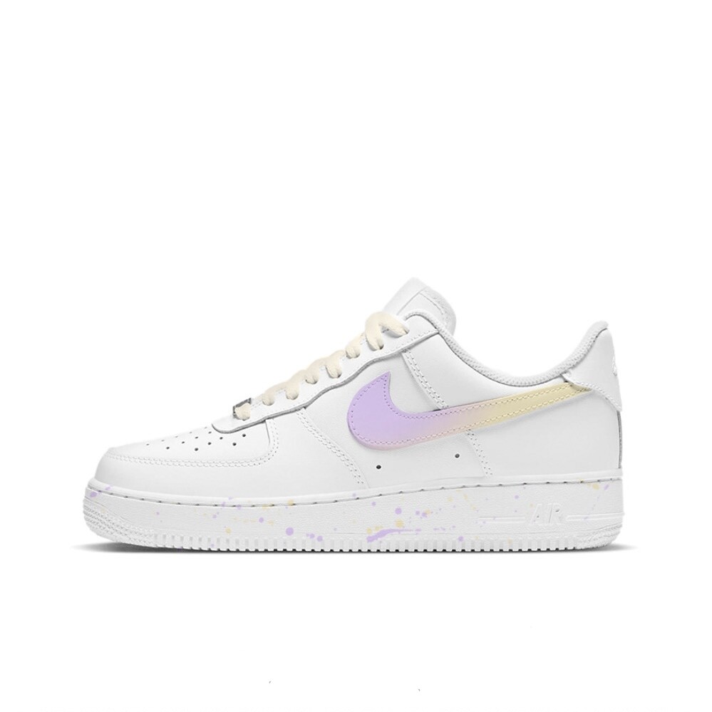 

Кроссовки Nike Air Force 1 Skateboarding Shoes Men Low-top Pink/Yellow, розовый