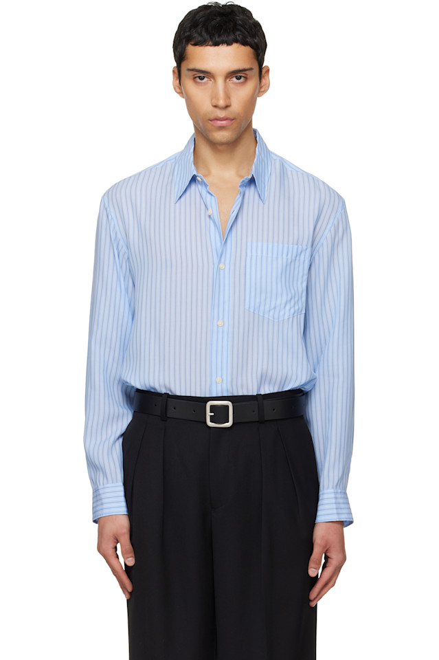 

Рубашка из лиоцелла в синюю полоску Tonywack, Skyblue Stripe