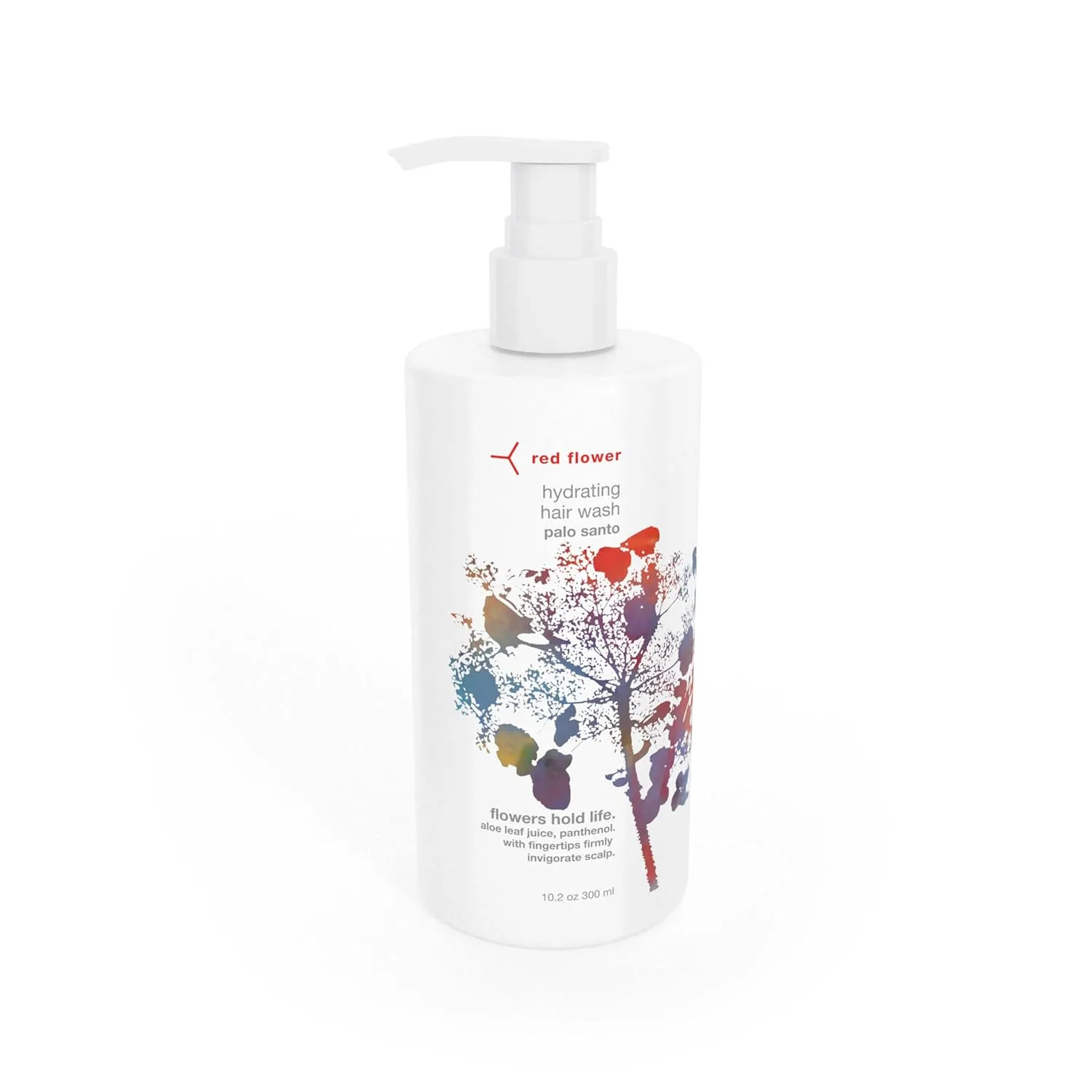 Шампунь Red Flower Palo Santo увлажняющий - без сульфатов, с кокосовым глицерином и провитамином B5, ароматерапевтическая смесь эфирных масел для всех типов волос (283 г), red
