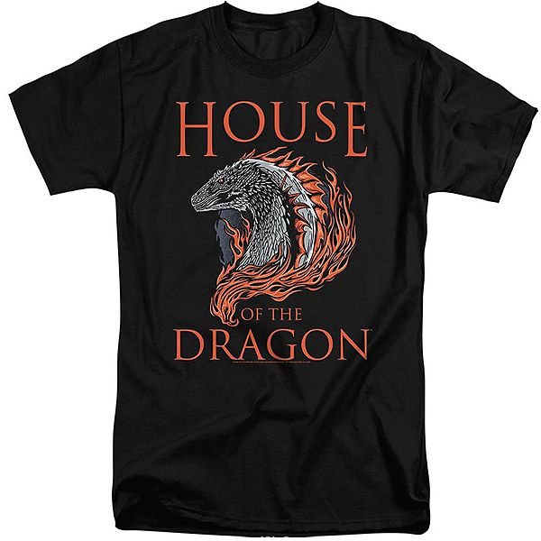 

Футболка с длинным рукавом House of the Dragon с иллюстрацией дракона Licensed Character