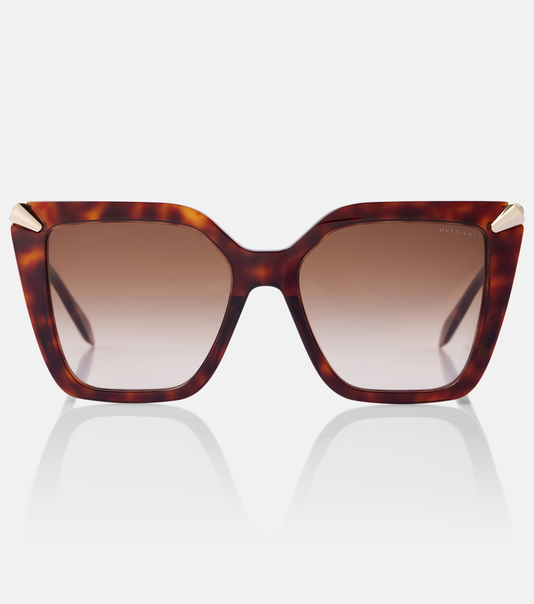 

Солнцезащитные очки Serpenti Viper square Bvlgari, Brown/Havana