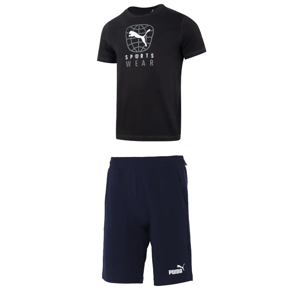 

Повседневная спортивная одежда для мужчин, черный и синий Puma, синий