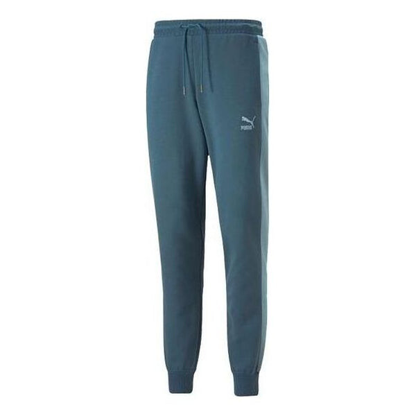 

Брюки logo essential track pants 'green' Puma, зеленый