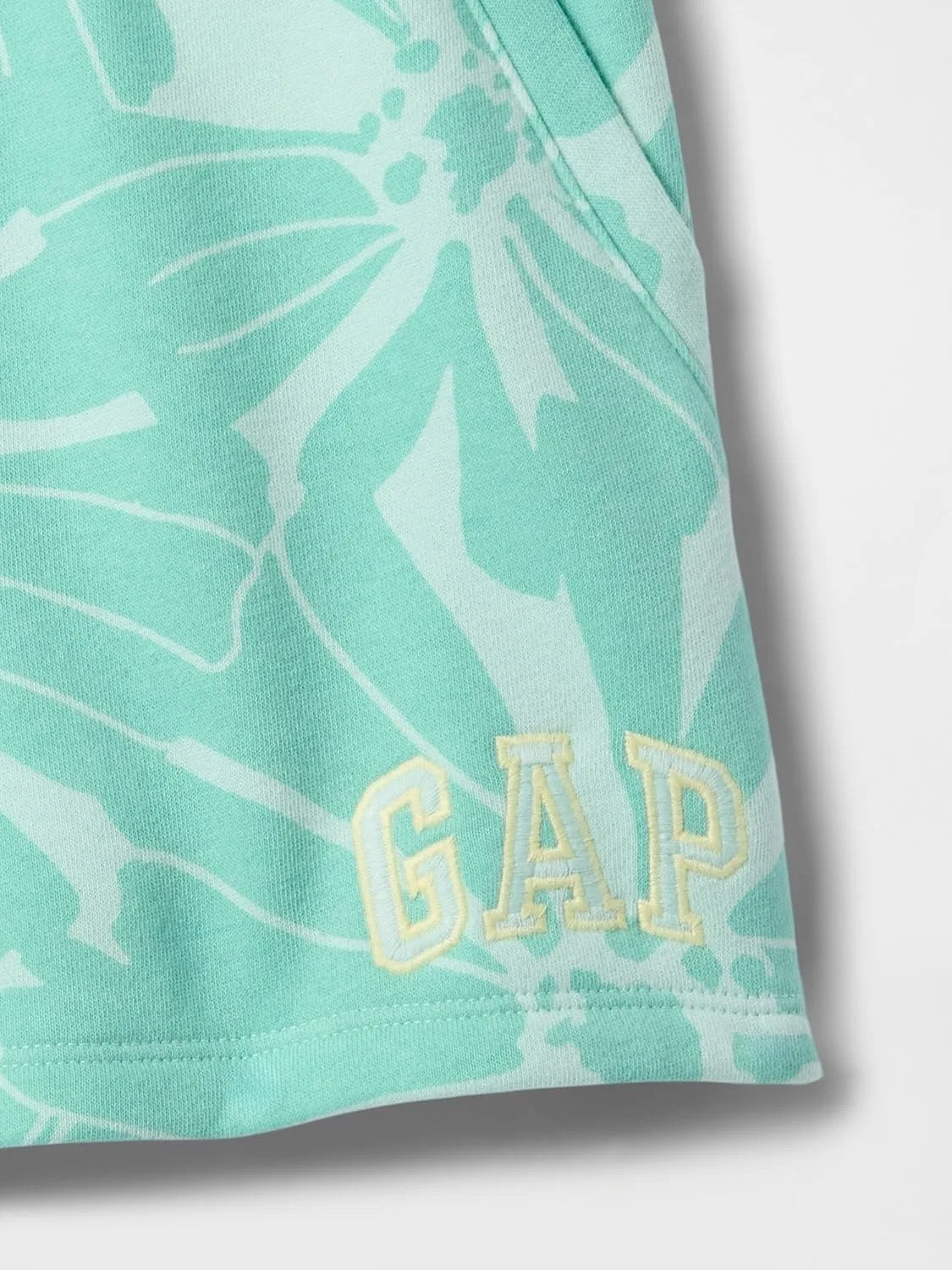 Короткие шорты Gap Girls' Heritage, Aqua Floral — фото 3