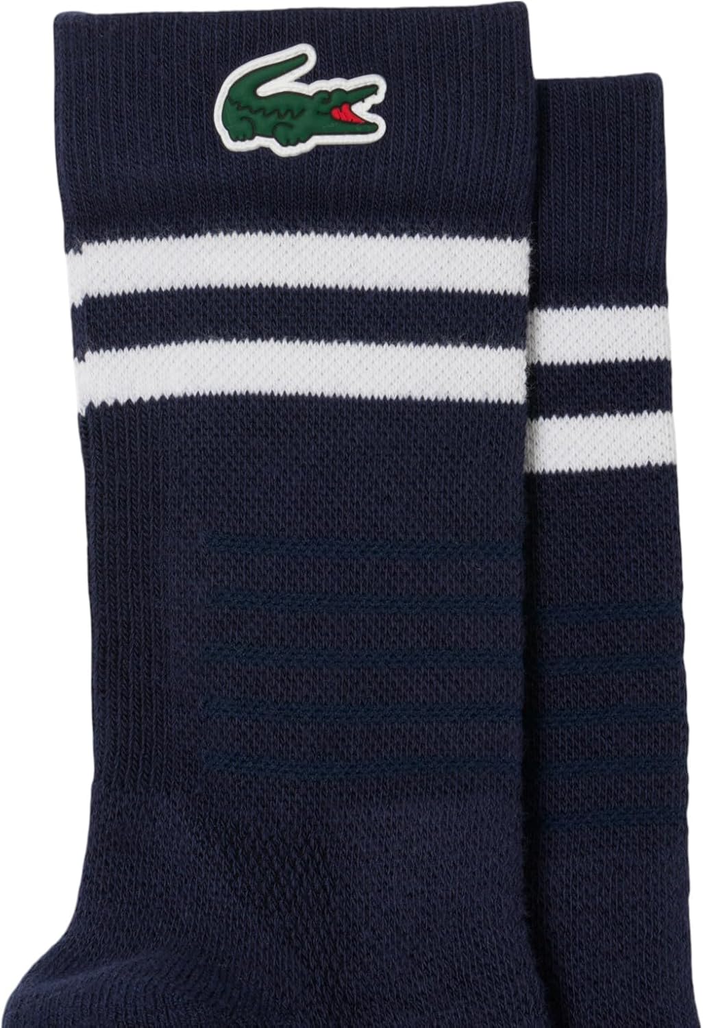 Мужские спортивные носки Lacoste Sport Breathable Cotton, Navy Blue/White — фото 2