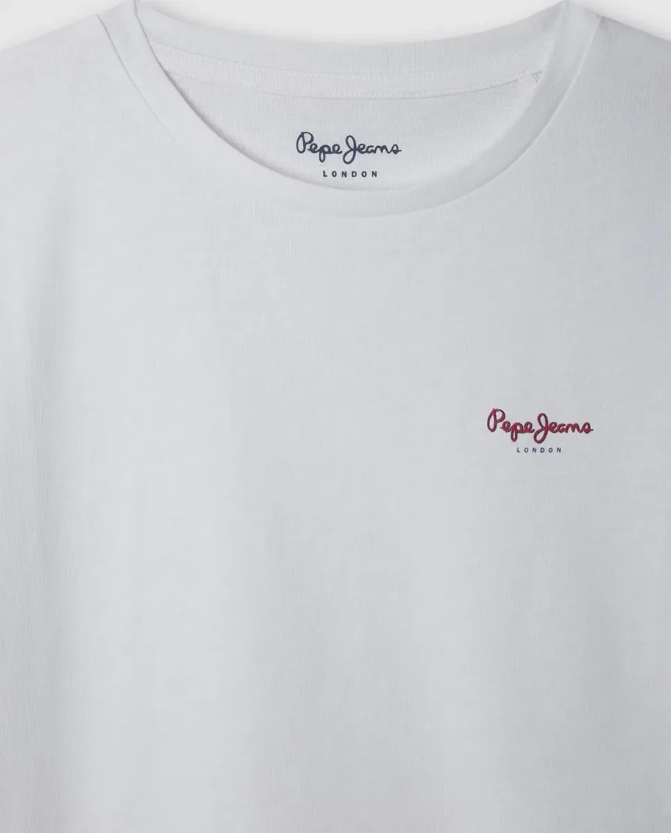 Детская футболка Gigi Pepe Jeans, белый — фото 3