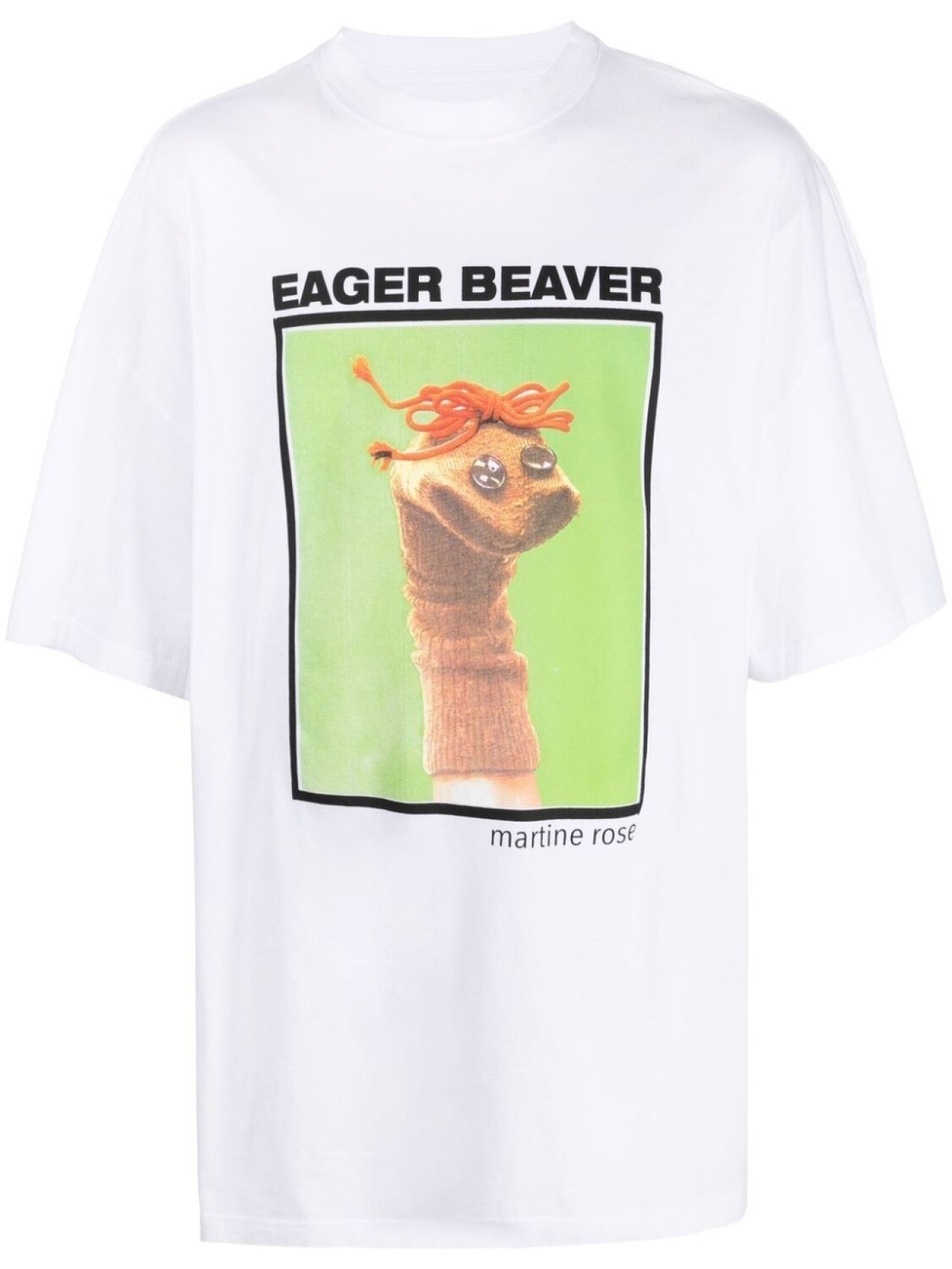 

Martine Rose футболка Eager Beaver, белый