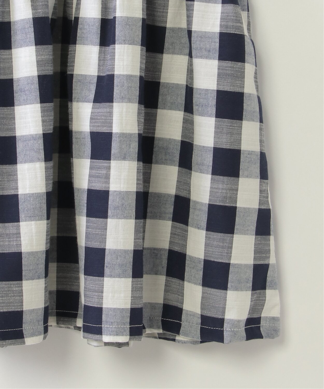 Платье в клетку с застежкой-молнией (120–160 см) Ikka, off white — фото 3