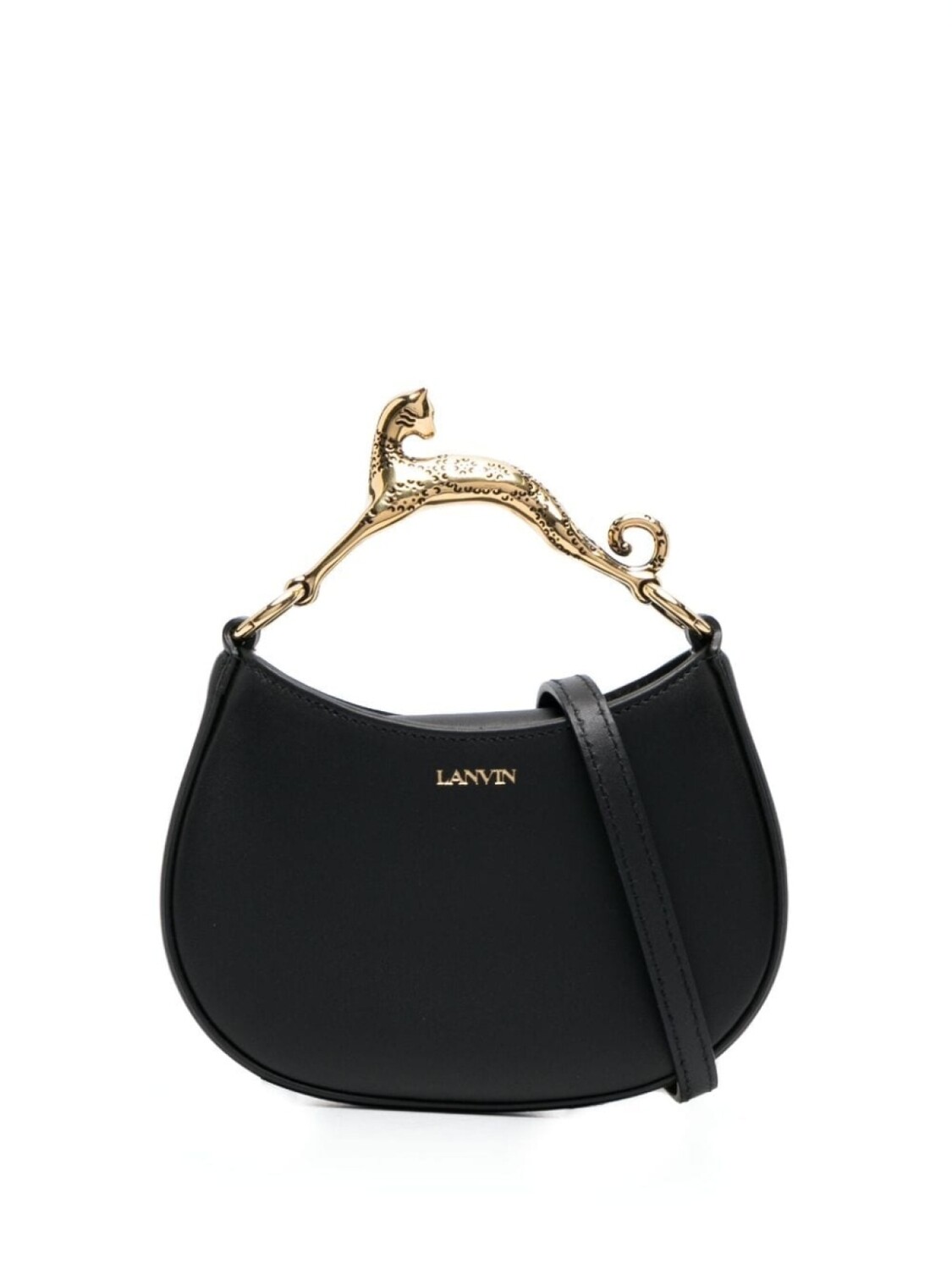 

Lanvin маленькая сумка-хобо Cat, черный