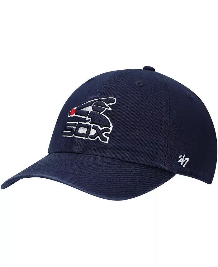 

Мужская темно-синяя бейсболка Chicago White Sox 1983 Logo Cooperstown Collection Clean Up Adjustable Hat '47 Brand