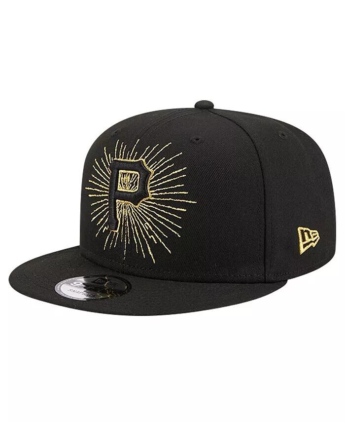 

Мужская черная бейсболка Pittsburgh Pirates с металлическим логотипом 9FIFTY Snapback New Era