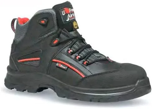 Защитная обувь U Power Unisex Teak S Esd S3s Fo Sr, черный/красный