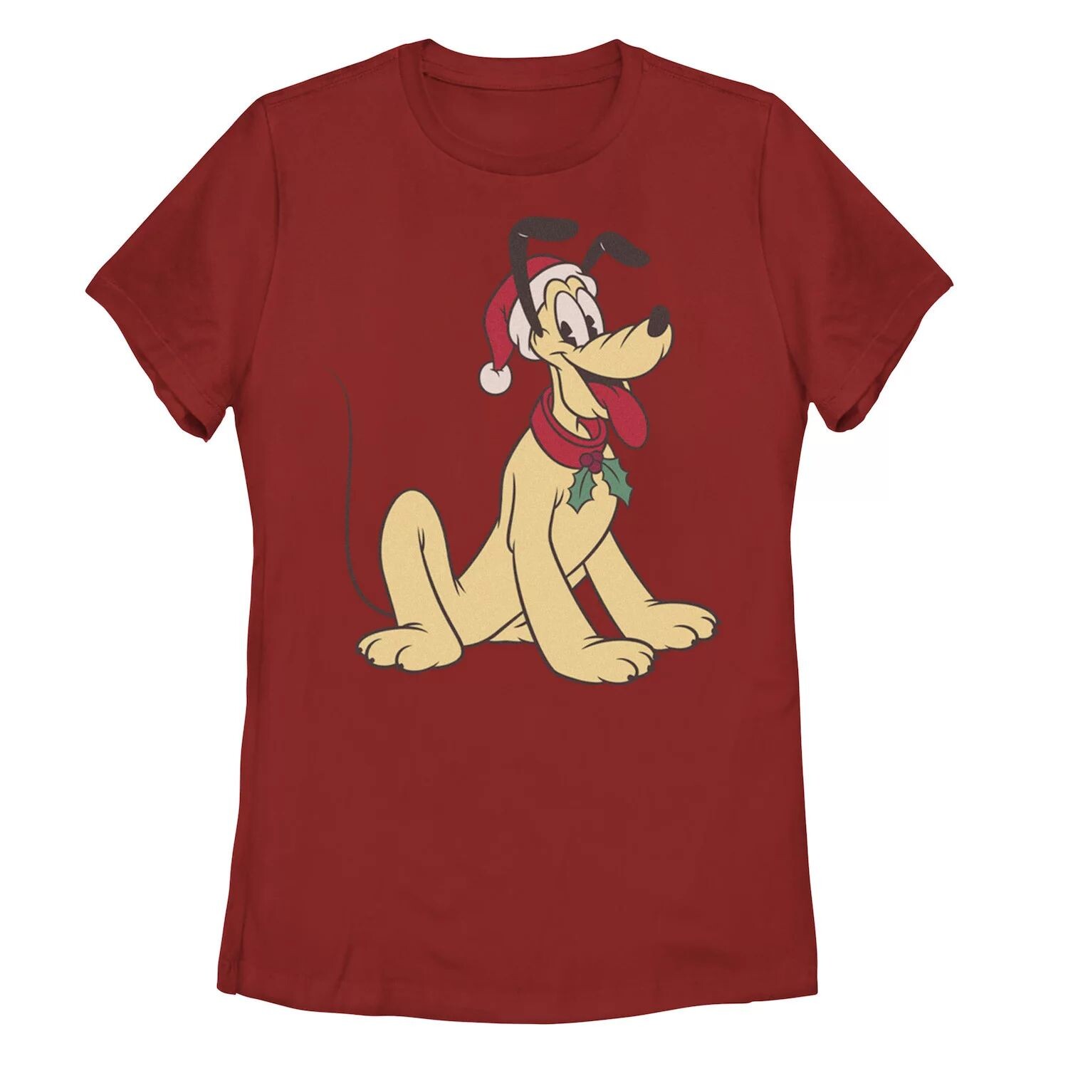 

Классическая рождественская футболка с портретом Disney's Pluto для юниоров Licensed Character