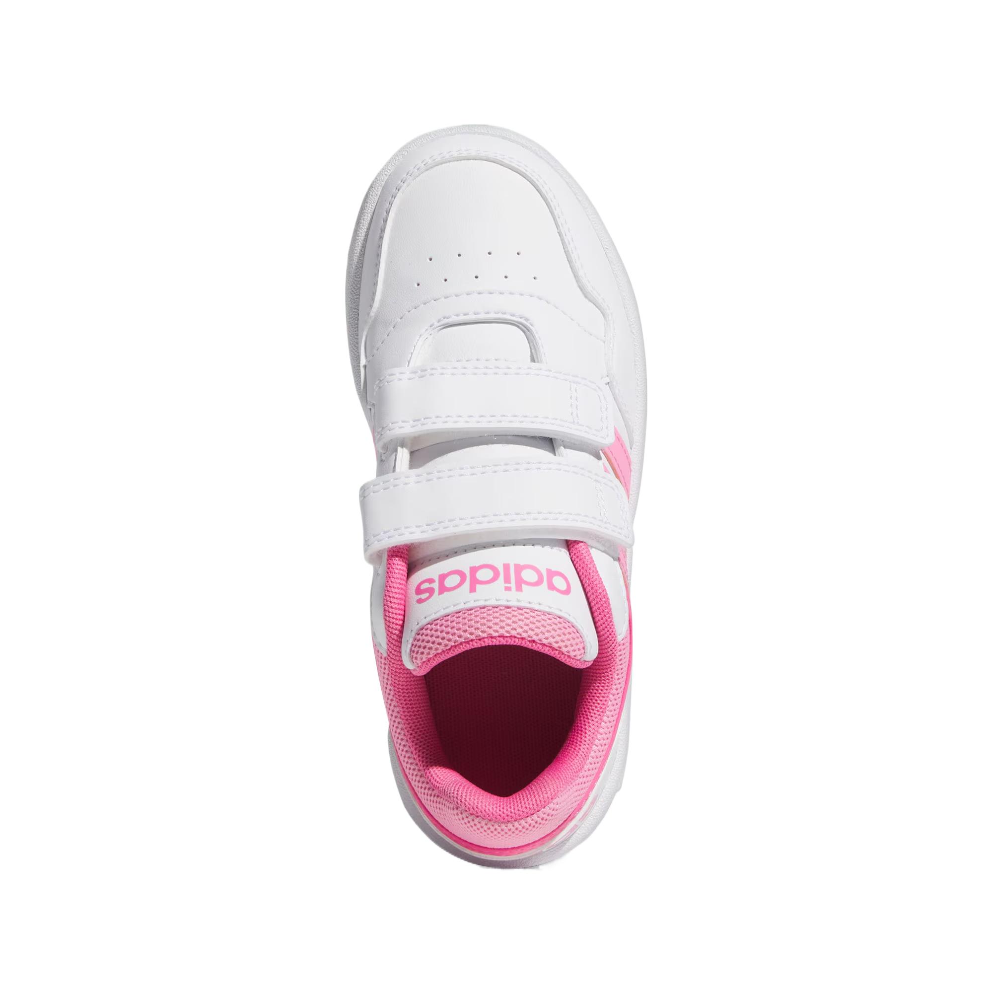 Adidas HOOPS 3.0CFC низкие детские повседневные кроссовки pink white kids' — фото 4