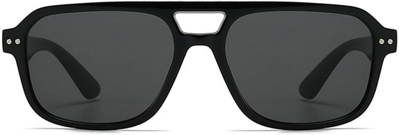 

Laureles Модные солнцезащитные очки с двойной перемычкой, квадратной формы, женские, в стиле ретро, ​​с заклепками, мужские, для активного отдыха, с градиентным переходом, в стиле Y2K, размер L18, C1