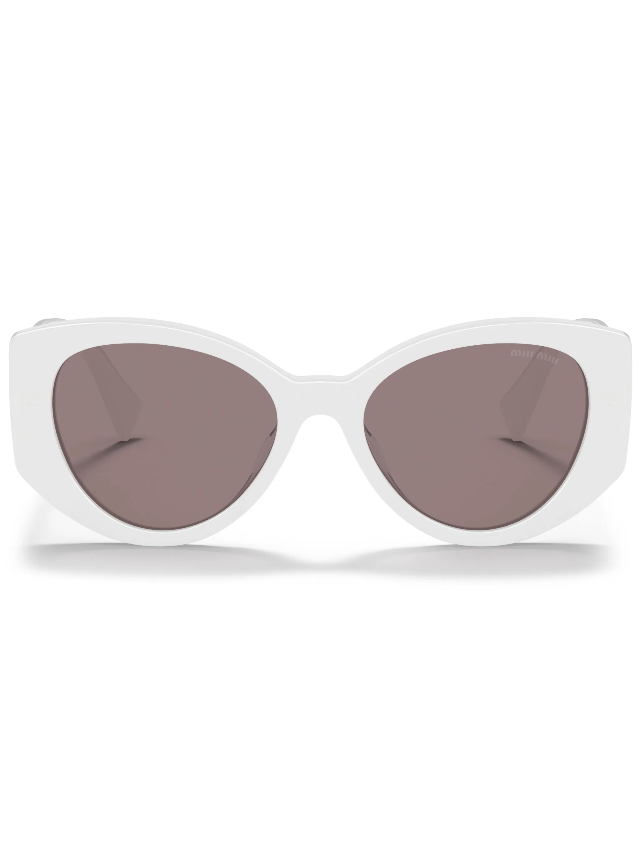 

Солнцезащитные очки с логотипом Miu Miu Eyewear, белый