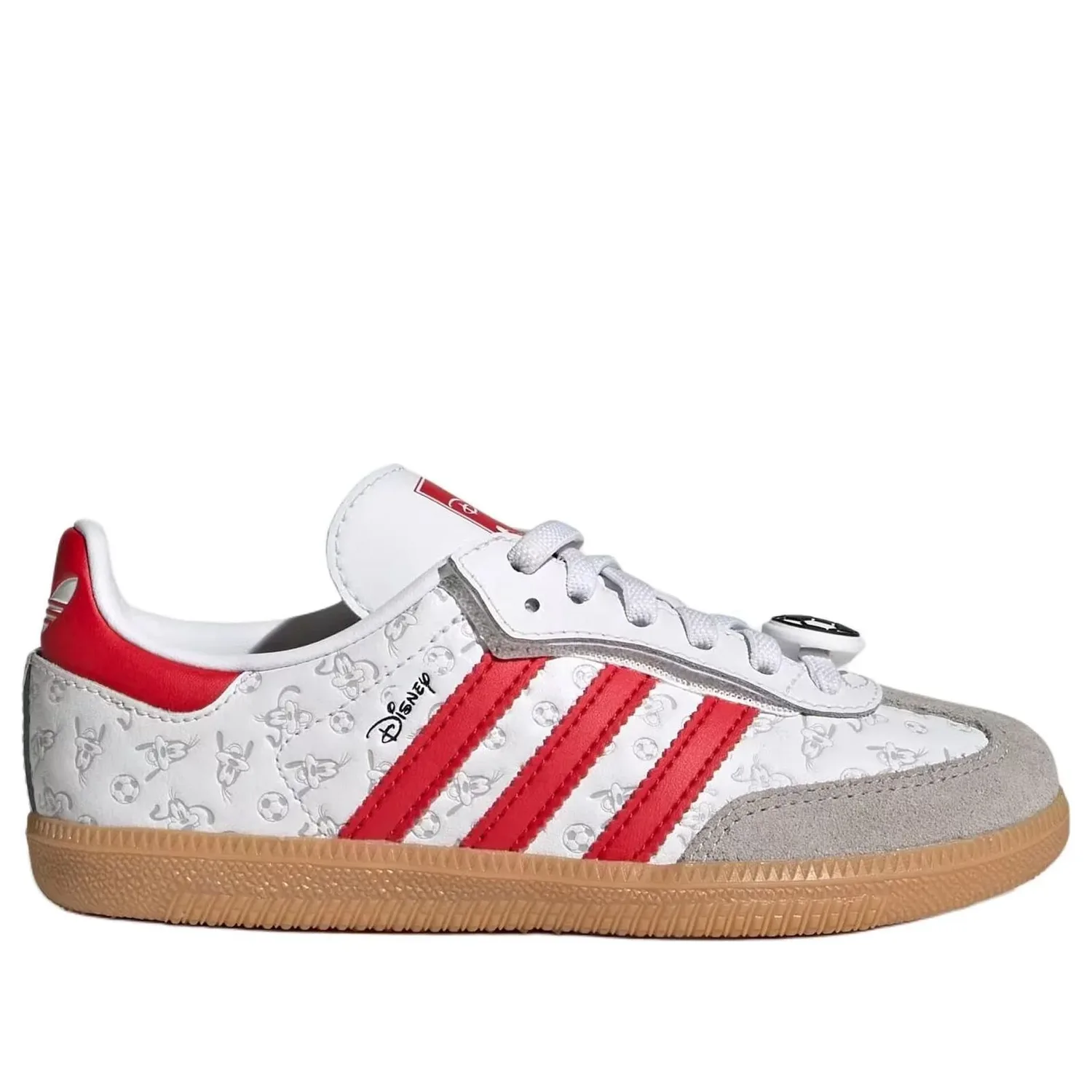 Кроссовки (PS) Adidas x Disney Samba Og Comfort Elastic Lace 'White Better Scarlet' — фото 2