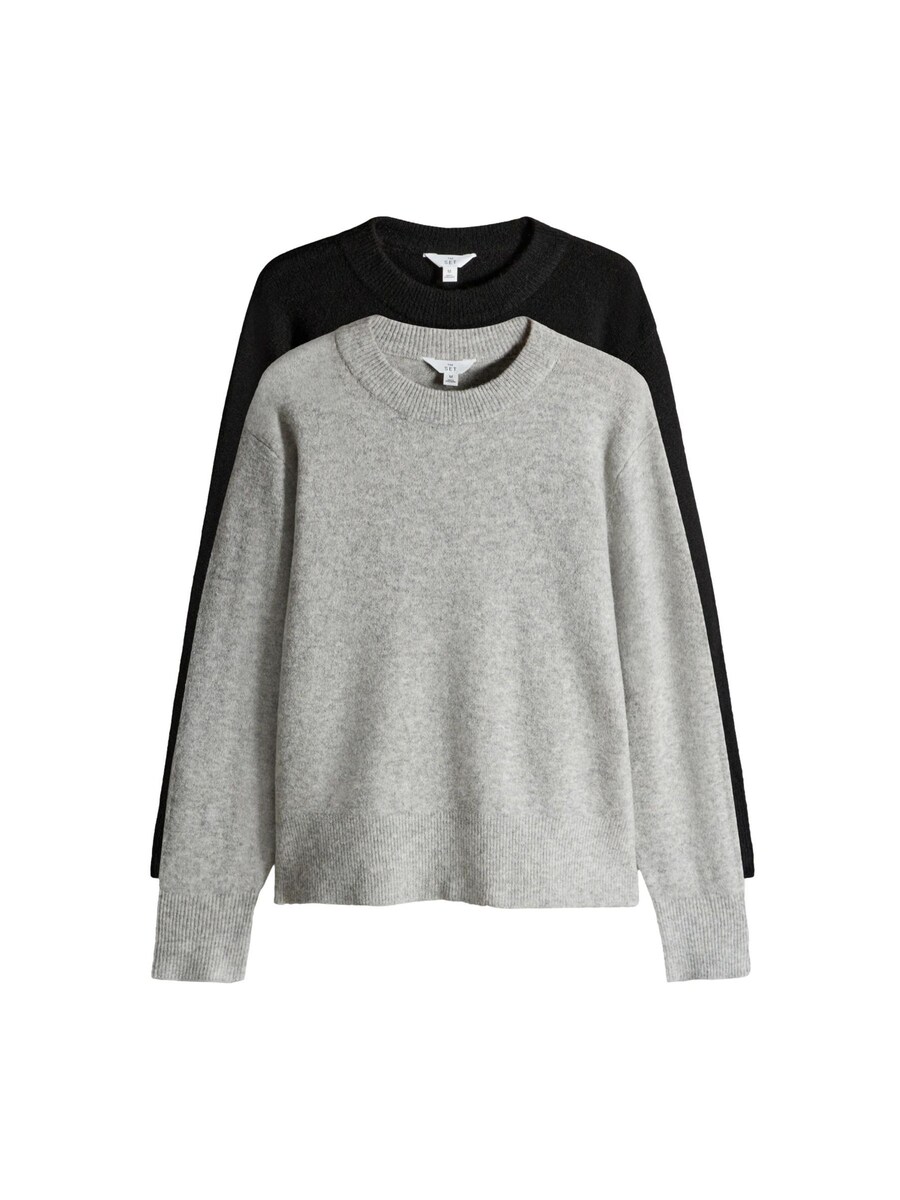 

Свитер The Set, Mottled Grey/Black