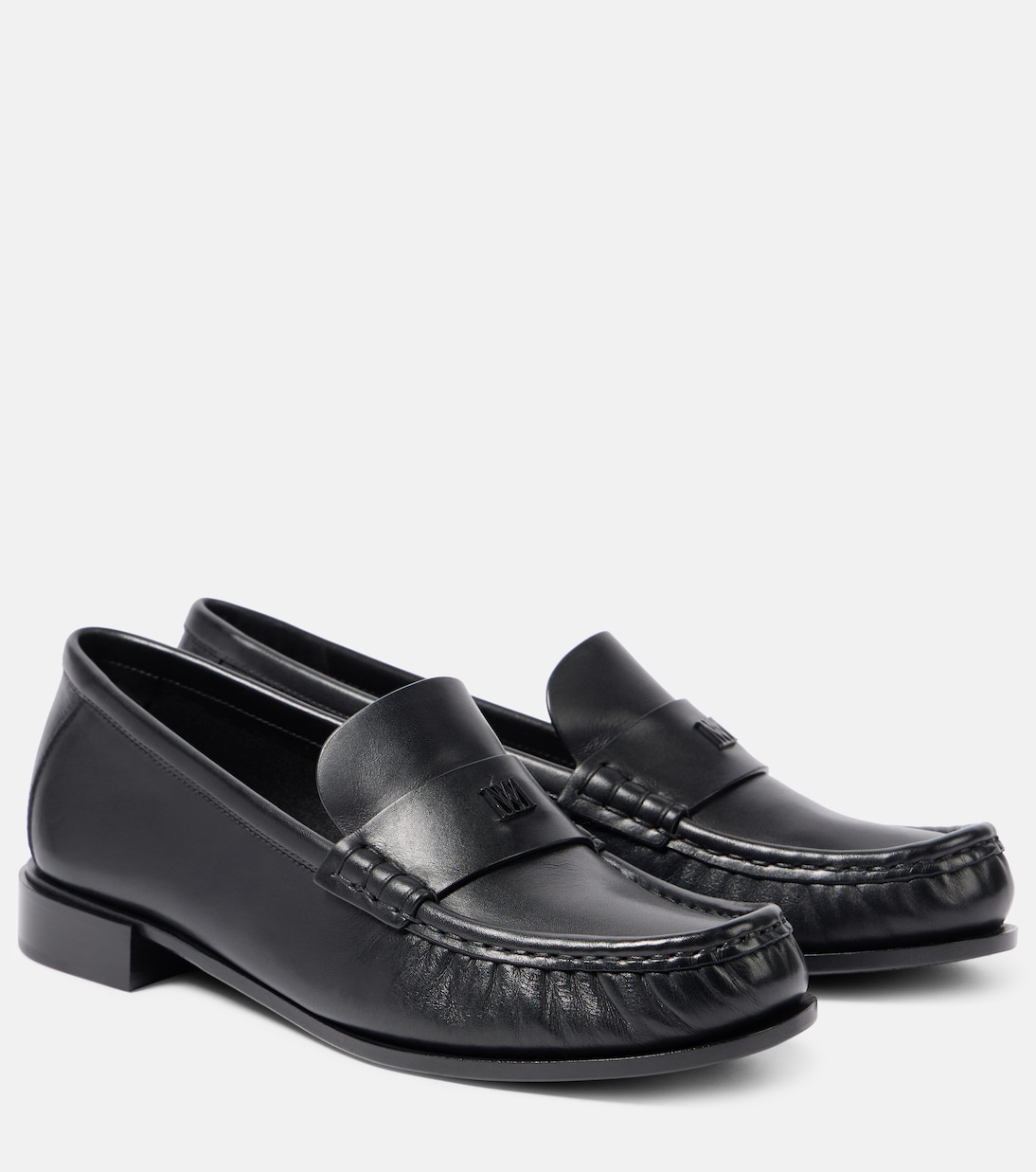 Кожаные мокасины Max Mara, Nero