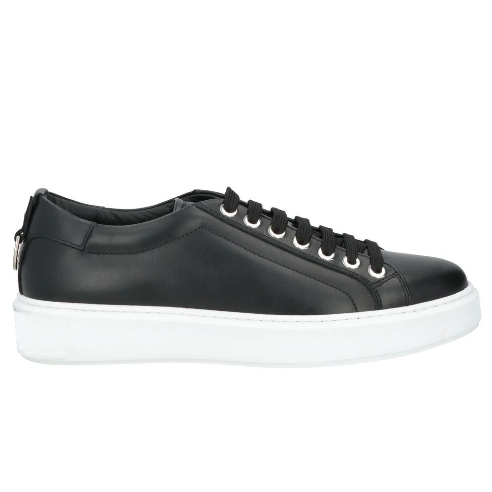 

Черные кожаные кроссовки Di Calfskin Les Hommes
