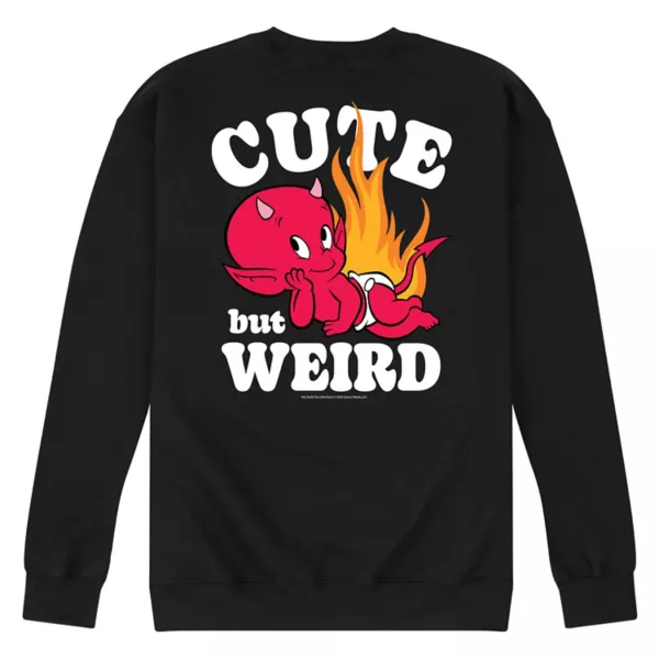 

Мужская горячая штучка, маленький дьявол, милый, но странный флисовый свитшот Licensed Character, черный