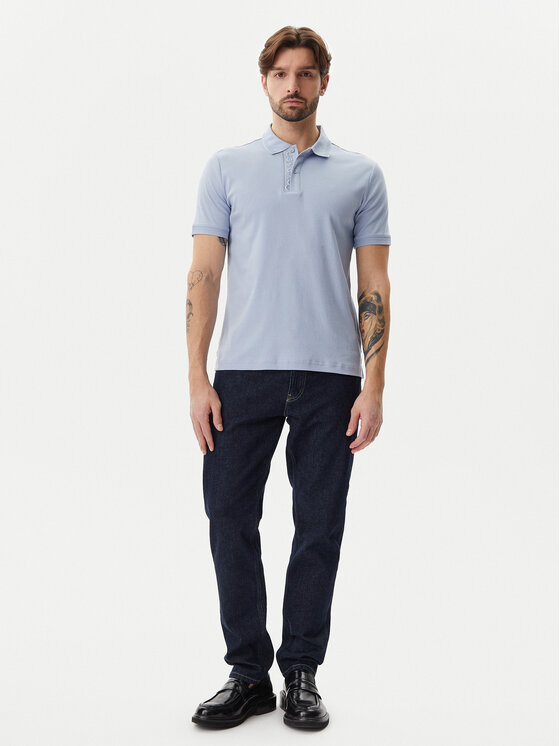 Рубашка поло стандартный крой K10K114135 Calvin Klein, голубой — фото 2