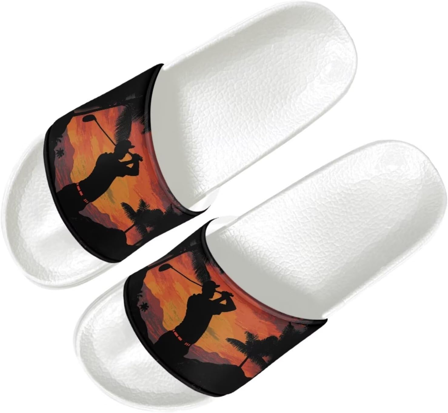 

Мужские удобные тапочки Quxjehoe Cloud, повседневные шлепанцы, сандалии, нескользящие тапочки для улицы и дома, размеры 5-14, Golfer